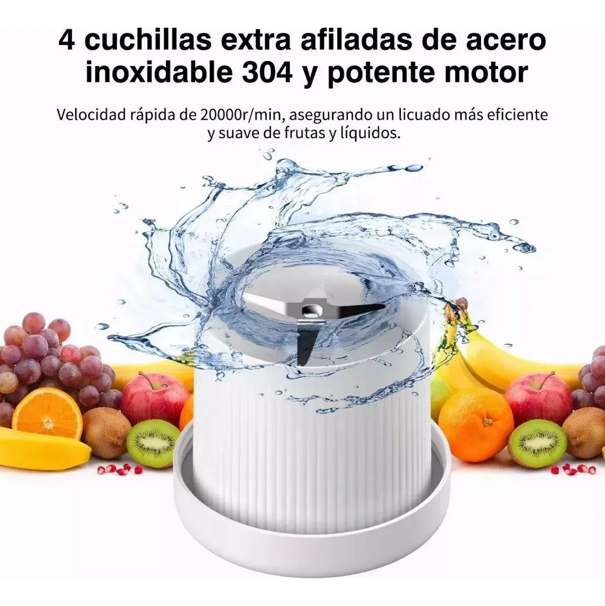 Botella Batidora Juguera Portatil